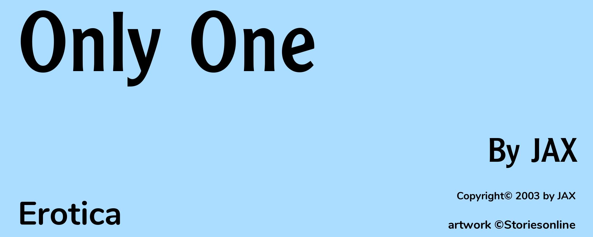 Only One - Cover