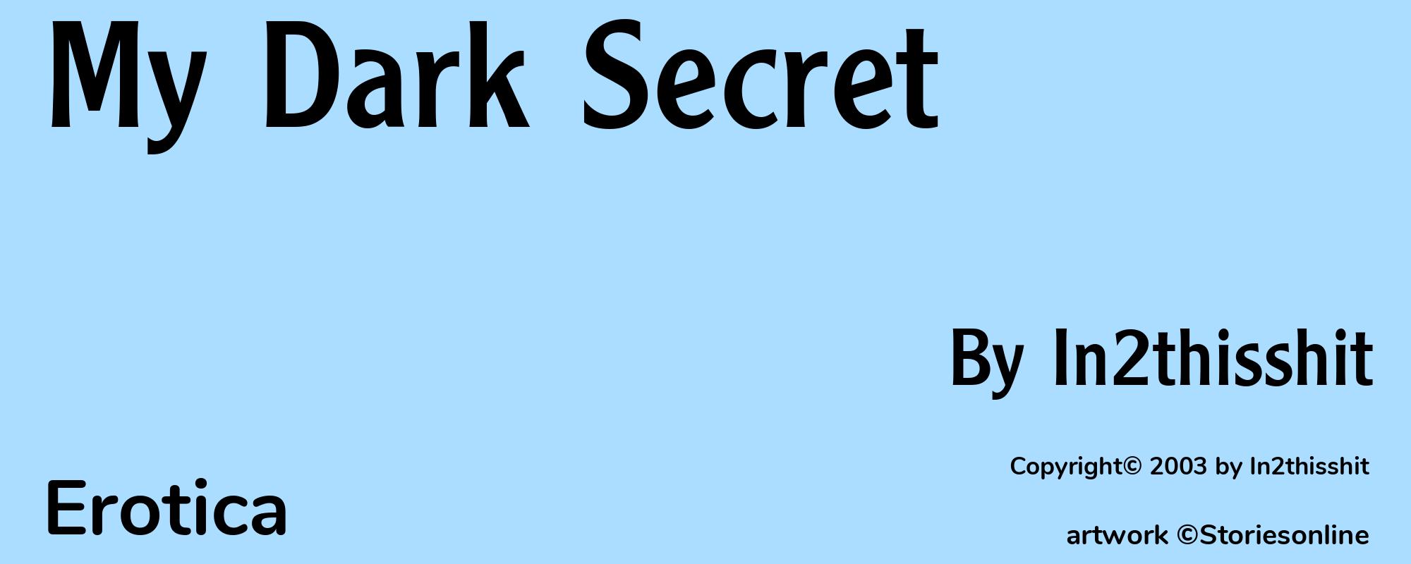 My Dark Secret - Cover