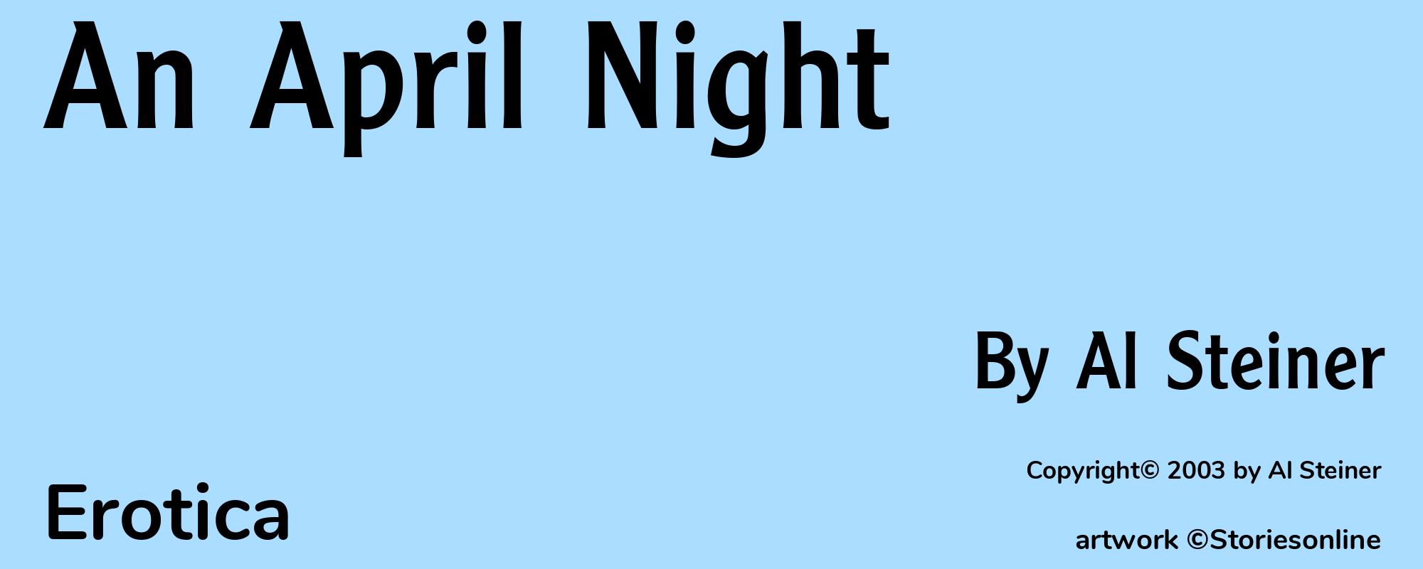 An April Night - Cover