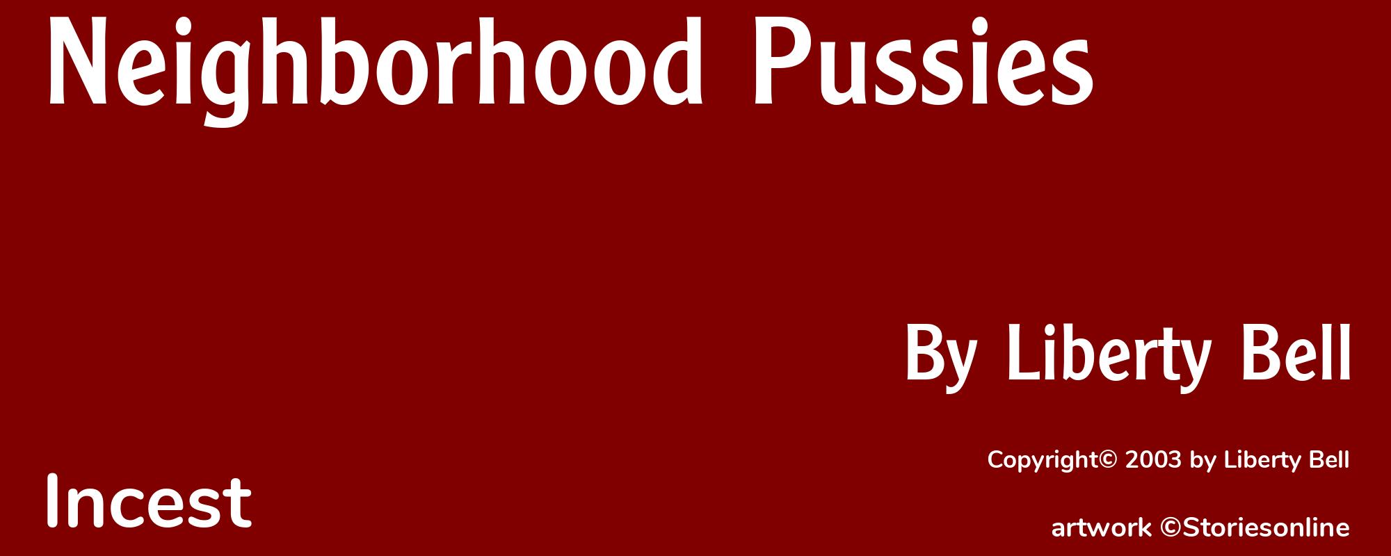 Neighborhood Pussies - Cover
