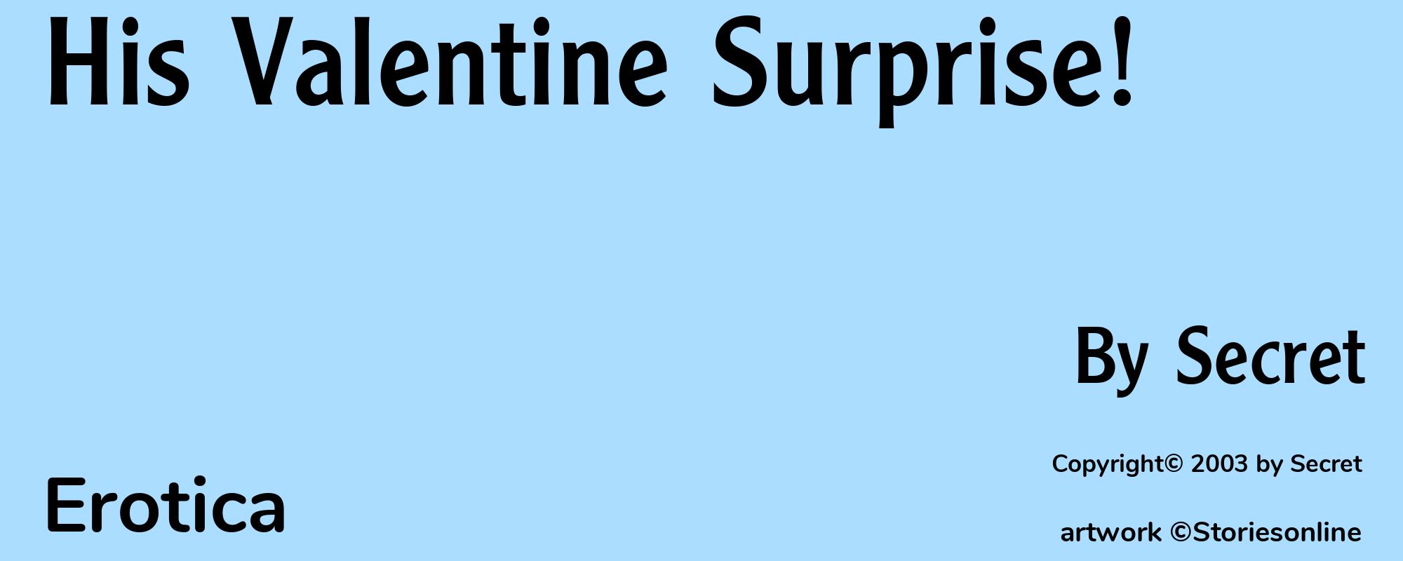 His Valentine Surprise! - Cover