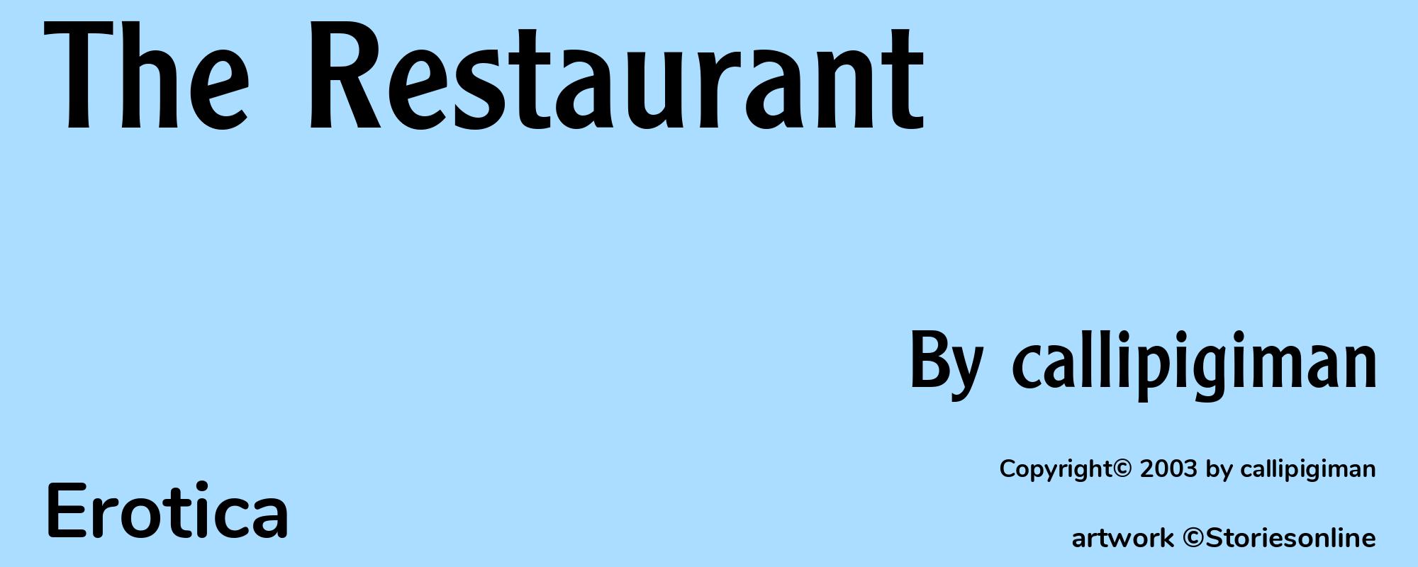 The Restaurant - Cover