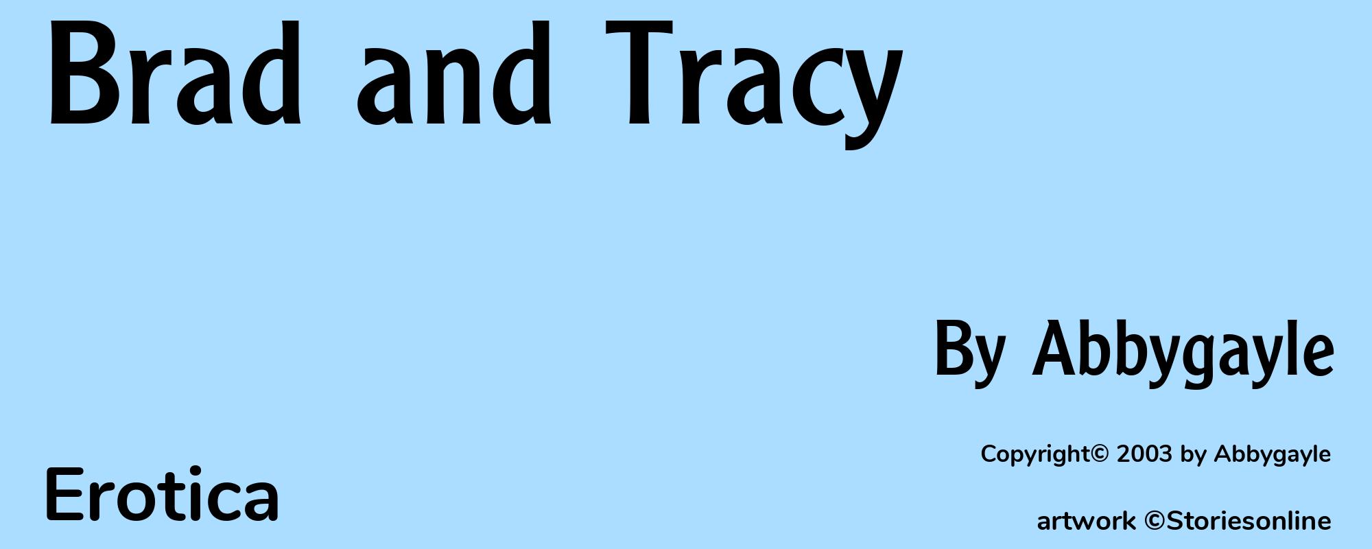Brad and Tracy - Cover