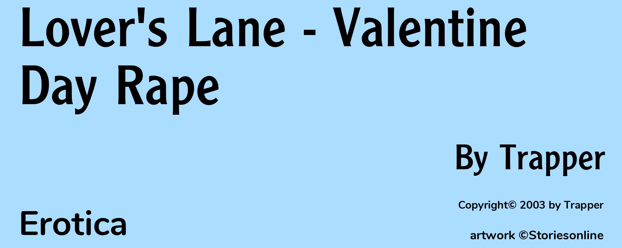 Lover's Lane - Valentine Day Rape - Cover