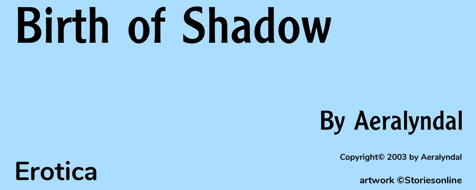 Birth of Shadow - Cover