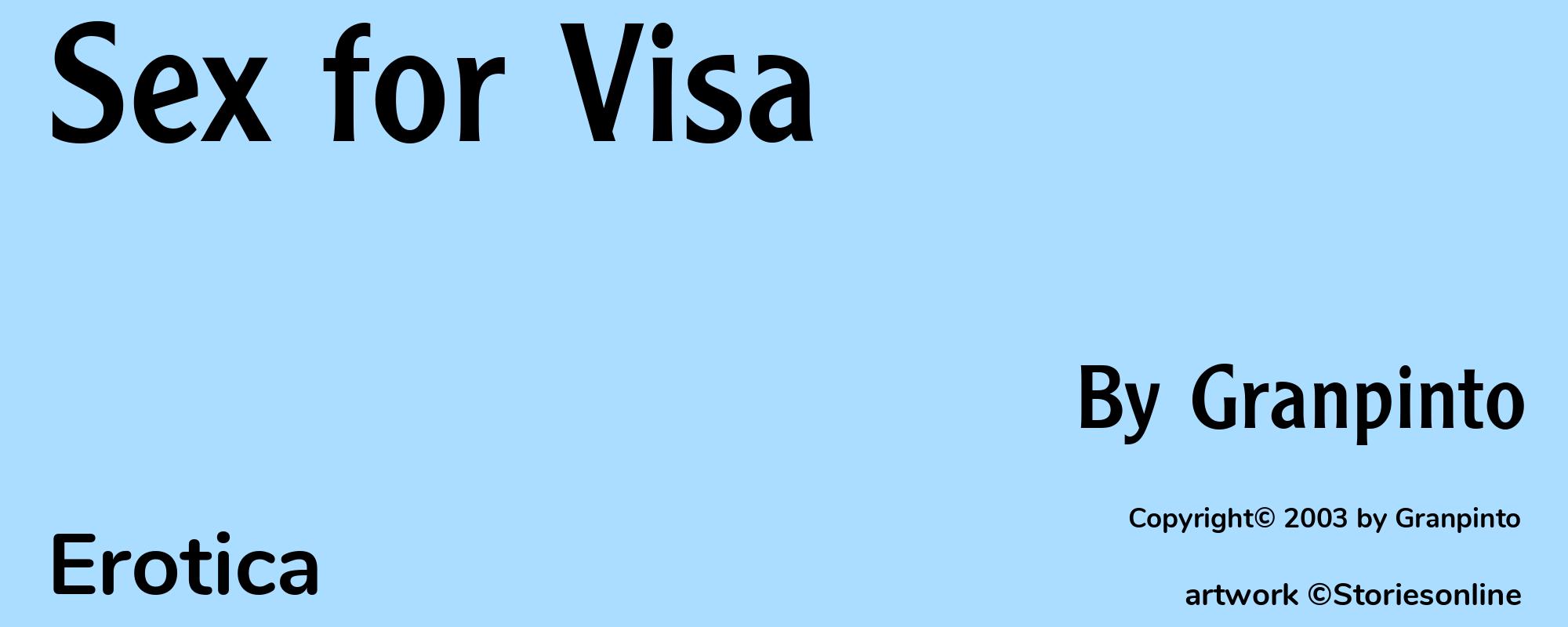 Sex for Visa - Cover