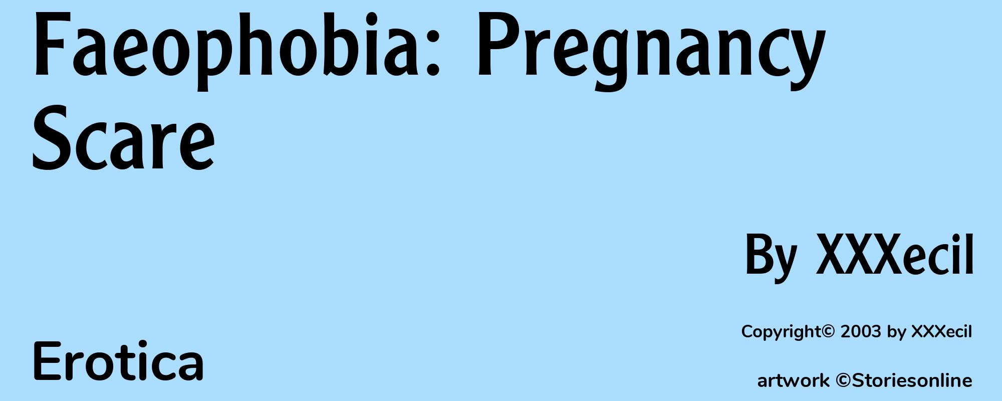 Faeophobia: Pregnancy Scare - Cover