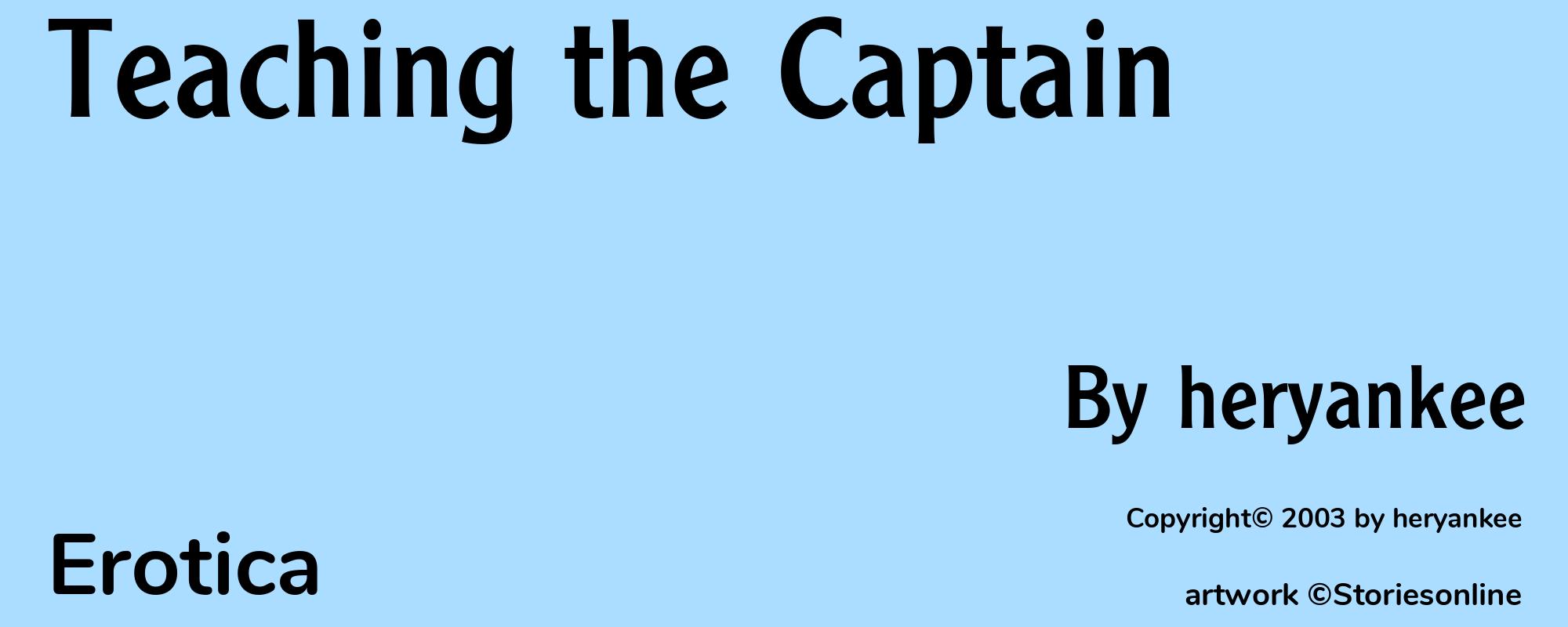Teaching the Captain - Cover