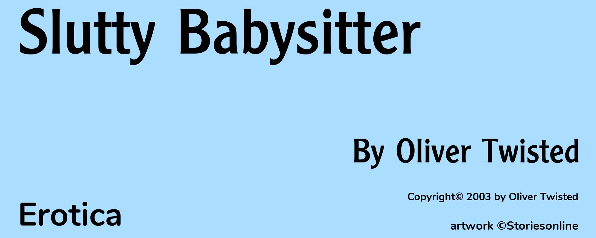 Slutty Babysitter - Cover