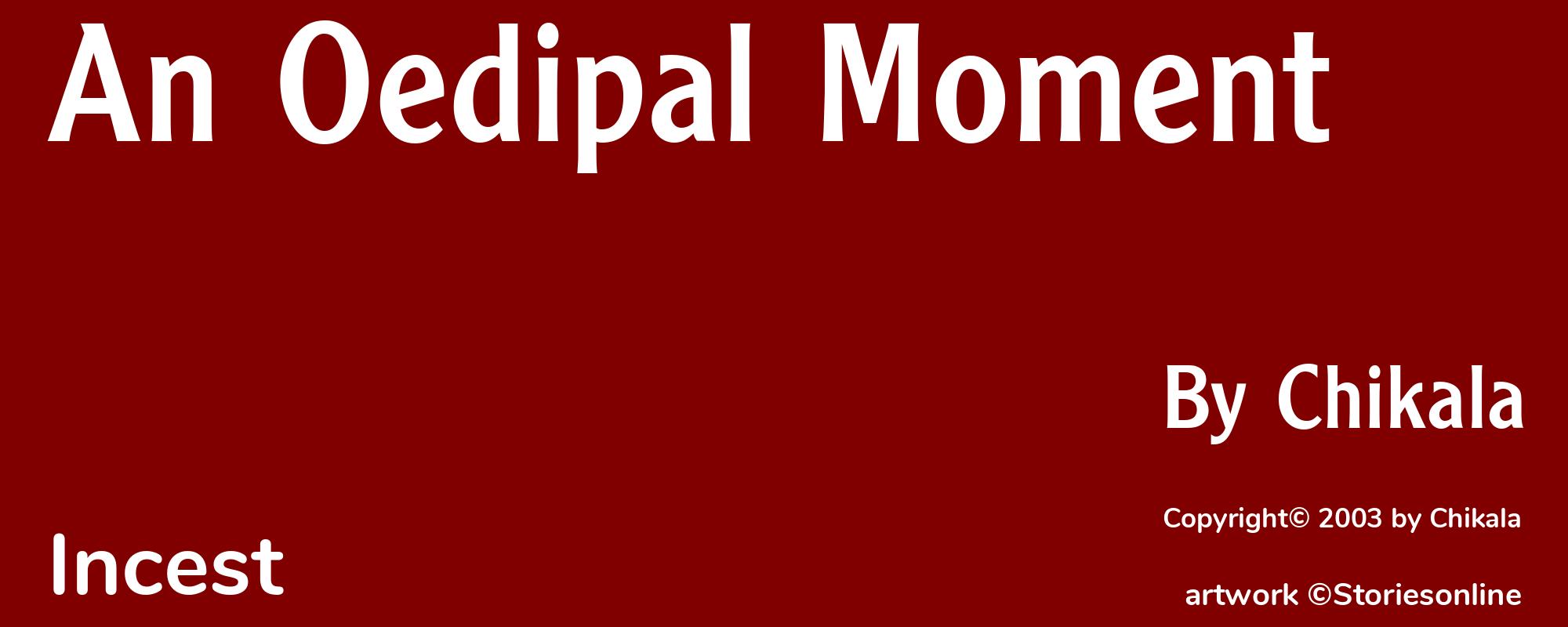 An Oedipal Moment - Cover