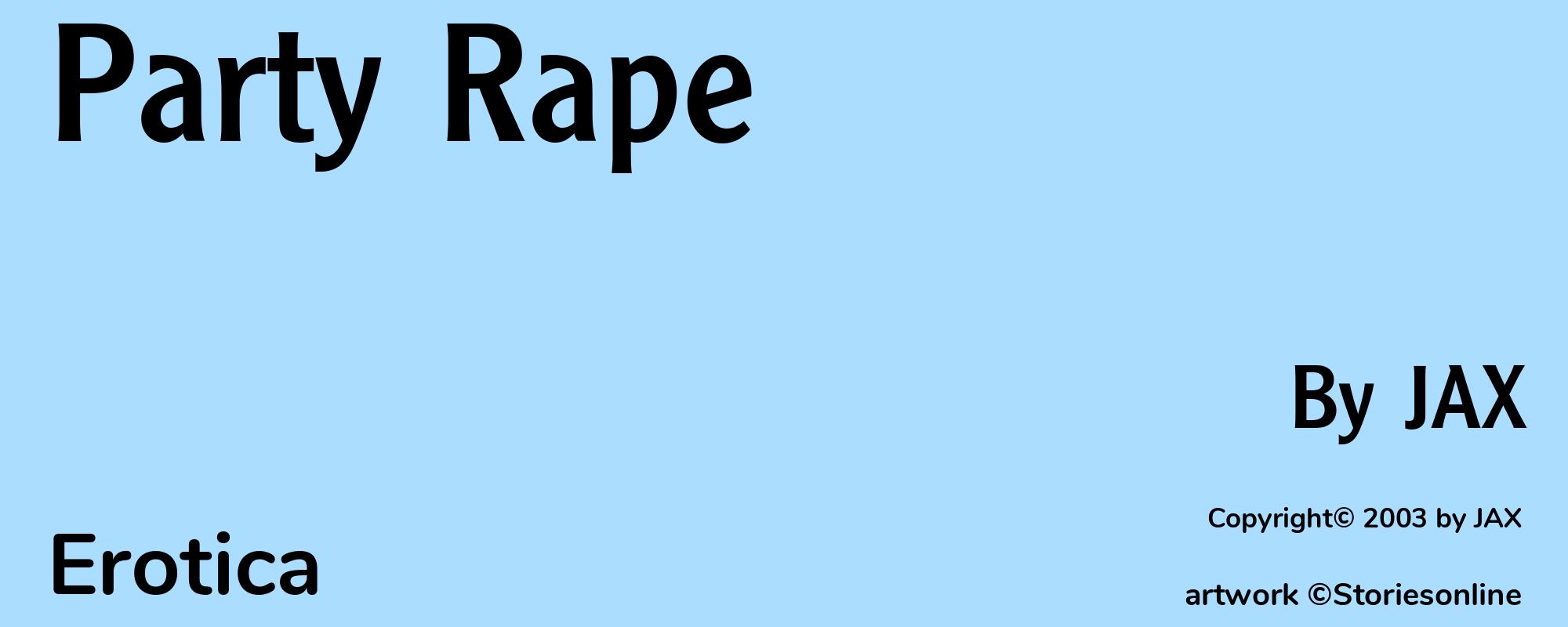 Party Rape - Cover