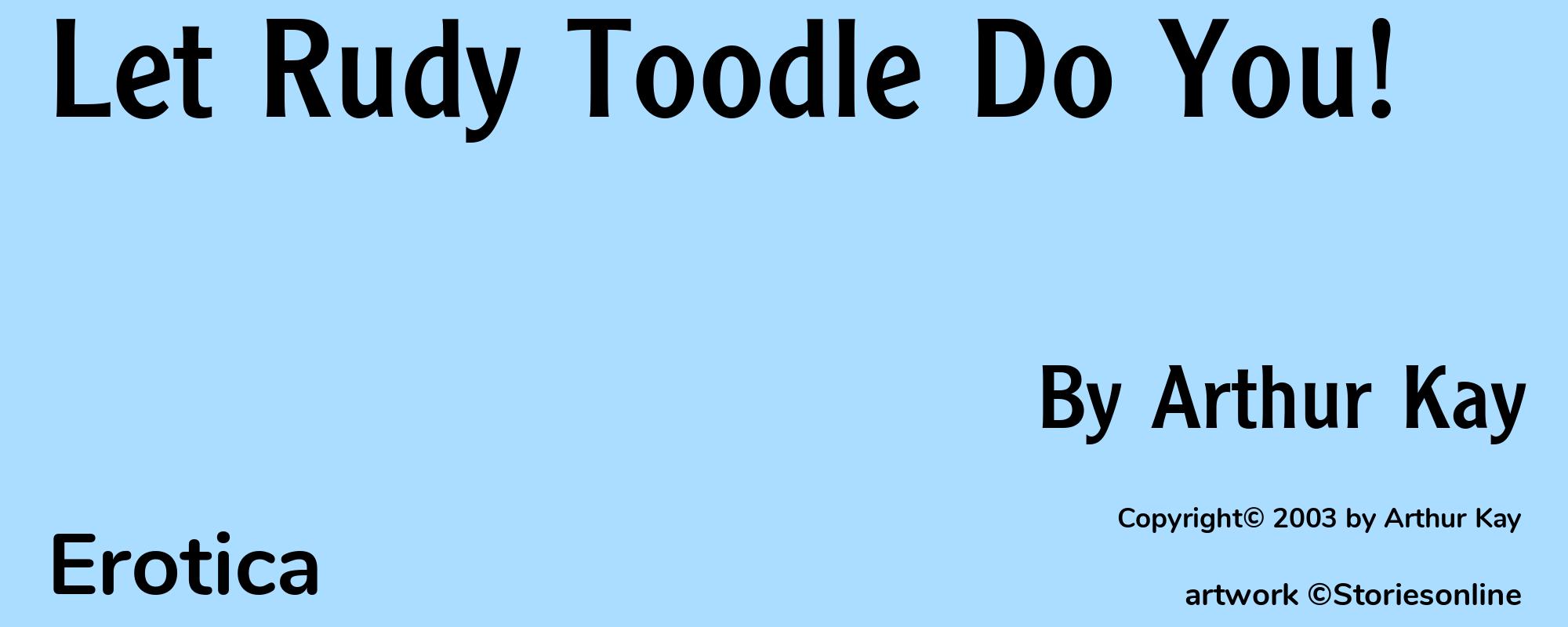 Let Rudy Toodle Do You! - Cover