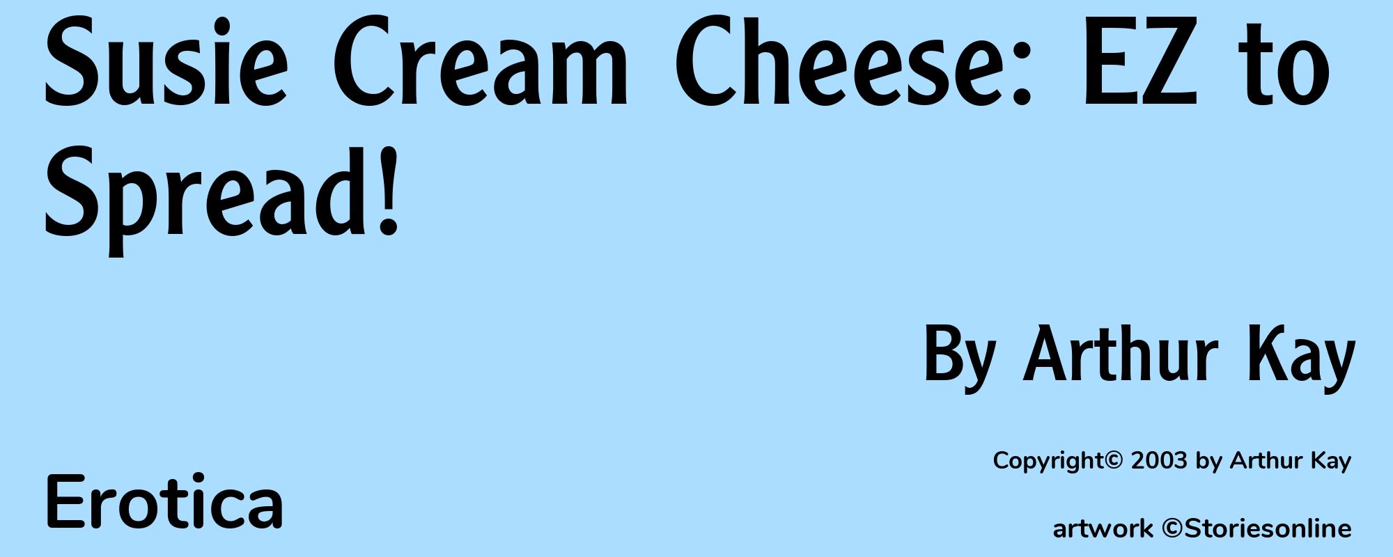 Susie Cream Cheese: EZ to Spread! - Cover