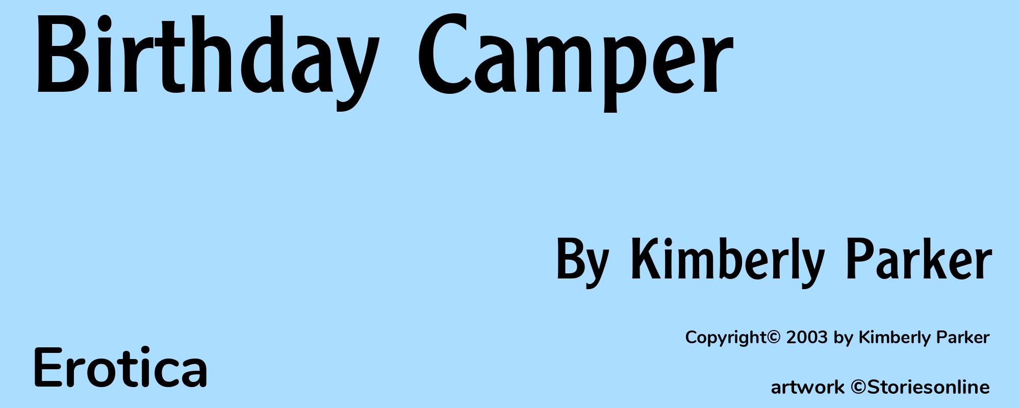 Birthday Camper - Cover