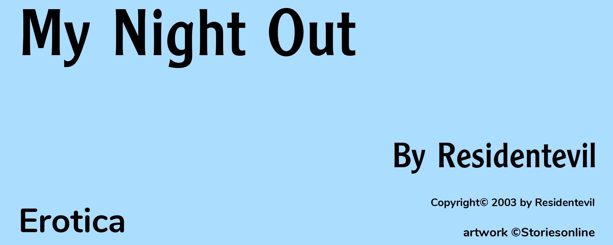 My Night Out - Cover