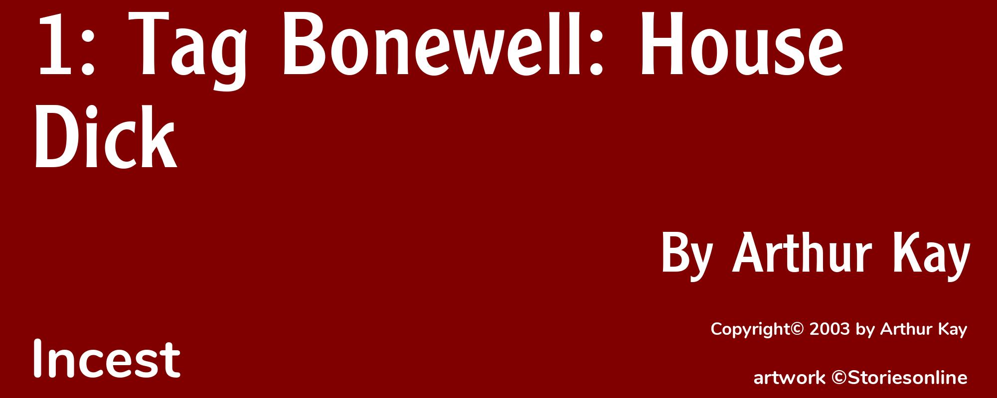 1: Tag Bonewell: House Dick - Cover