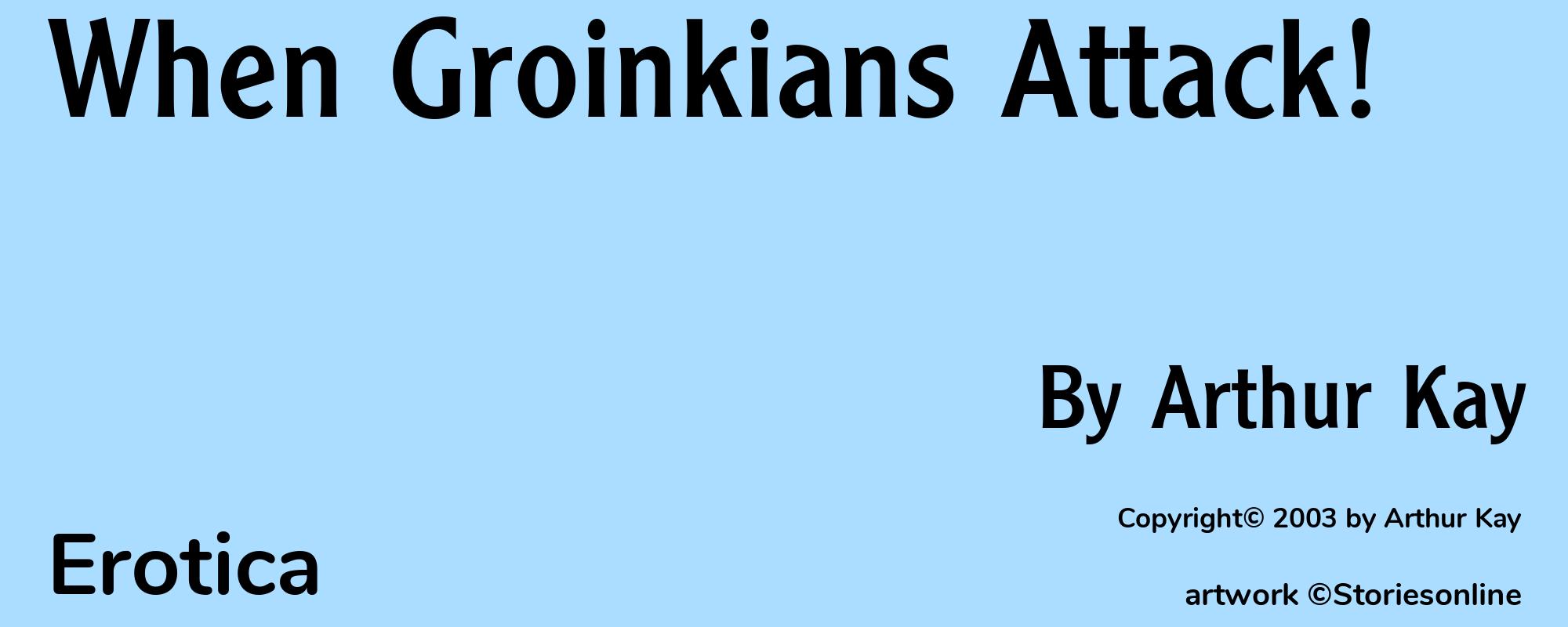 When Groinkians Attack! - Cover