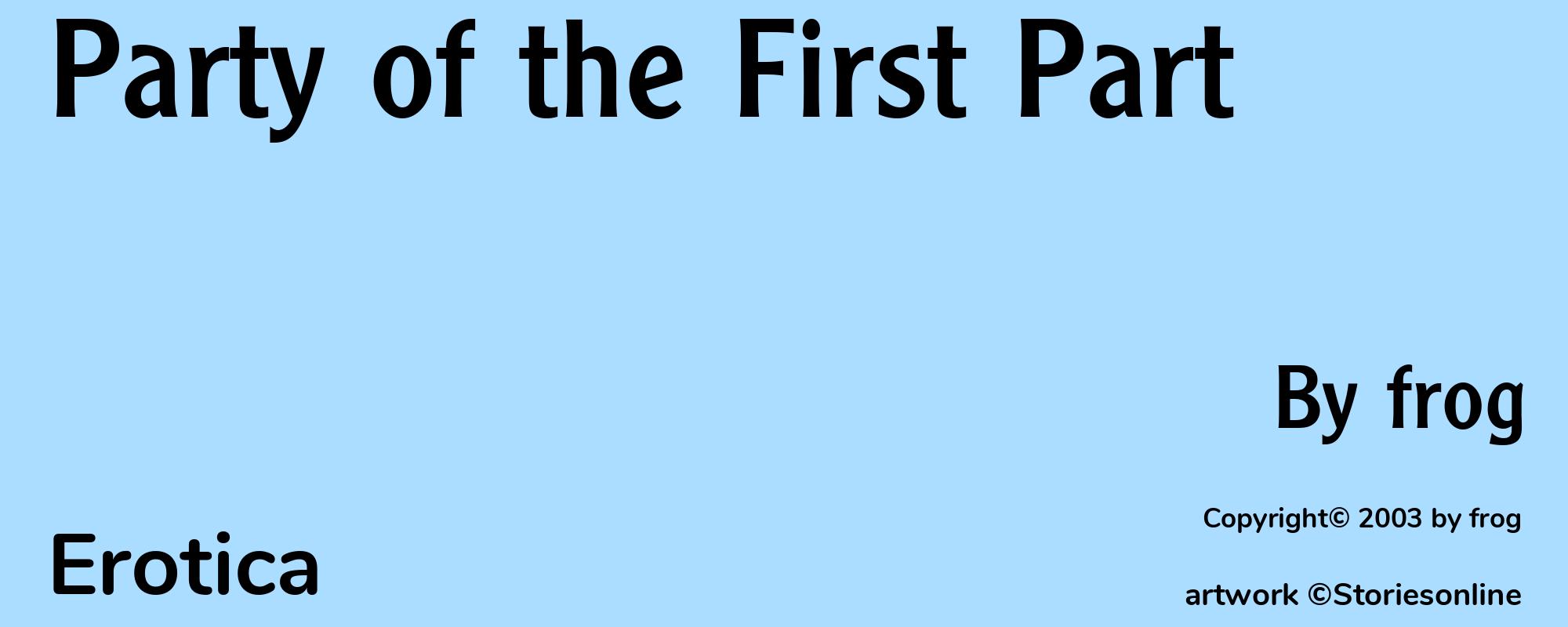 Party of the First Part - Cover