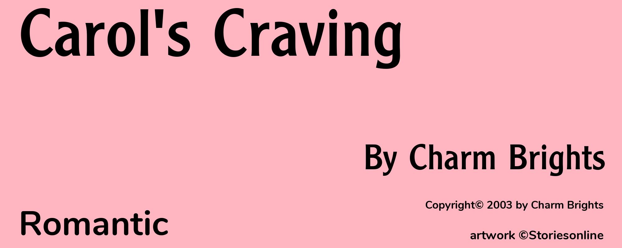 Carol's Craving - Cover