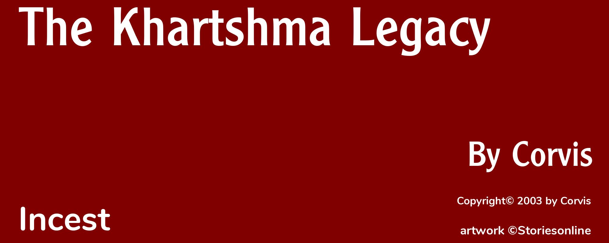 The Khartshma Legacy - Cover