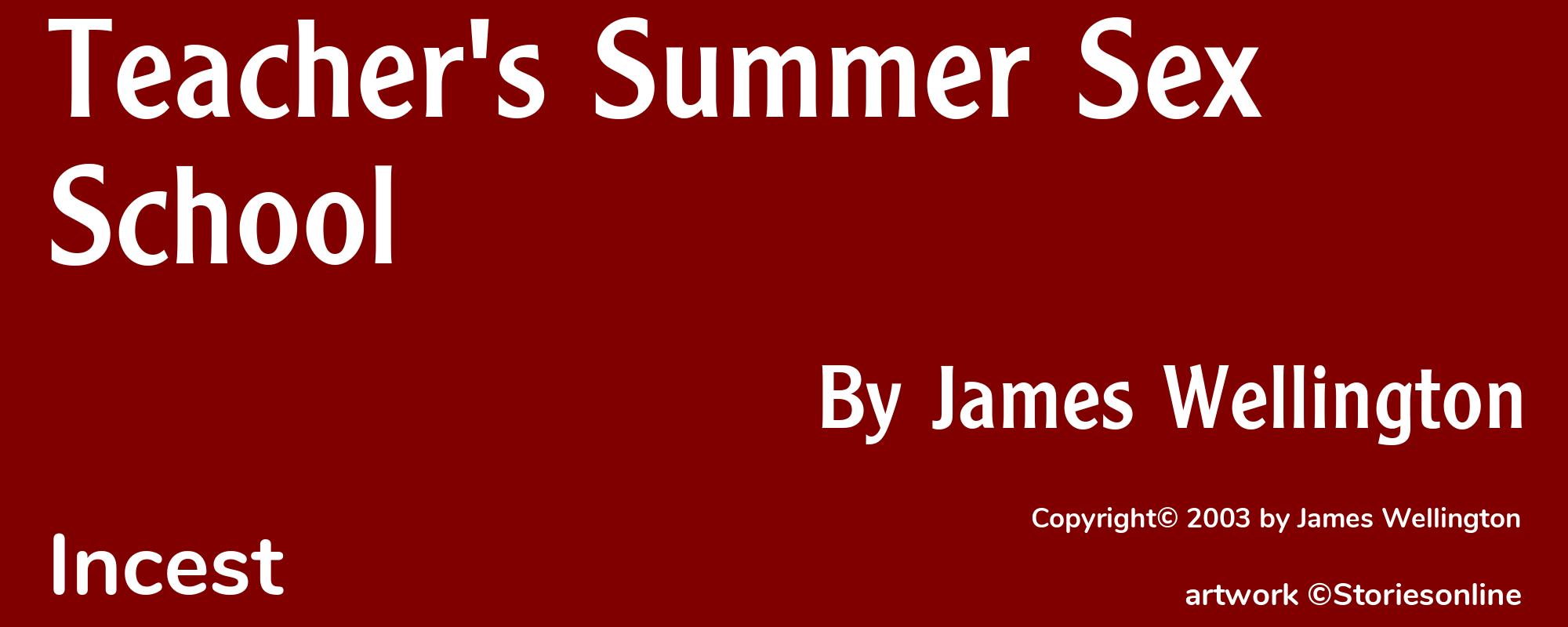 Teacher's Summer Sex School - Cover