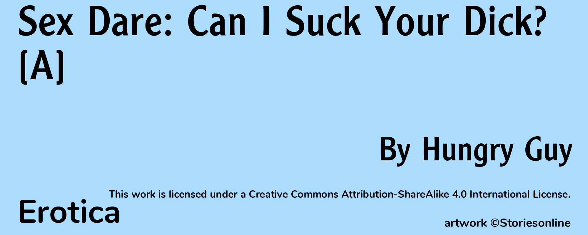 Sex Dare: Can I Suck Your Dick? [A] - Cover
