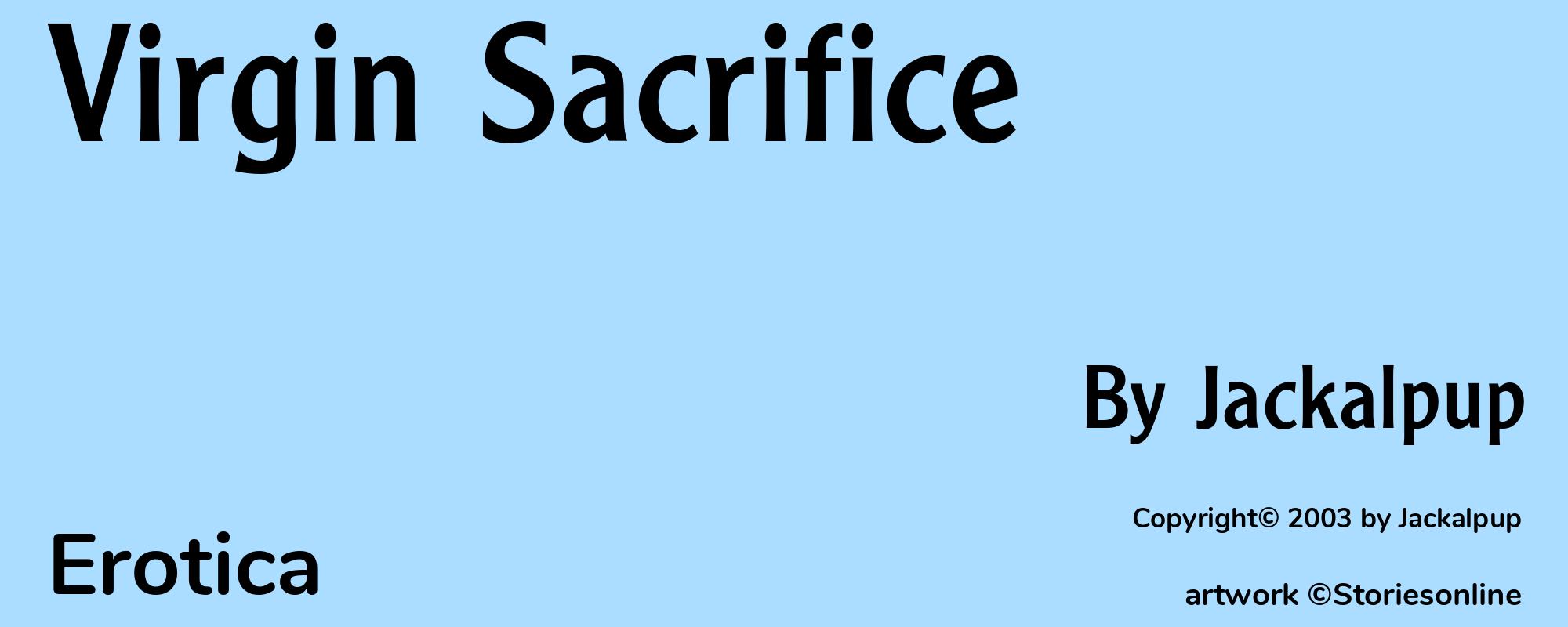 Virgin Sacrifice - Cover