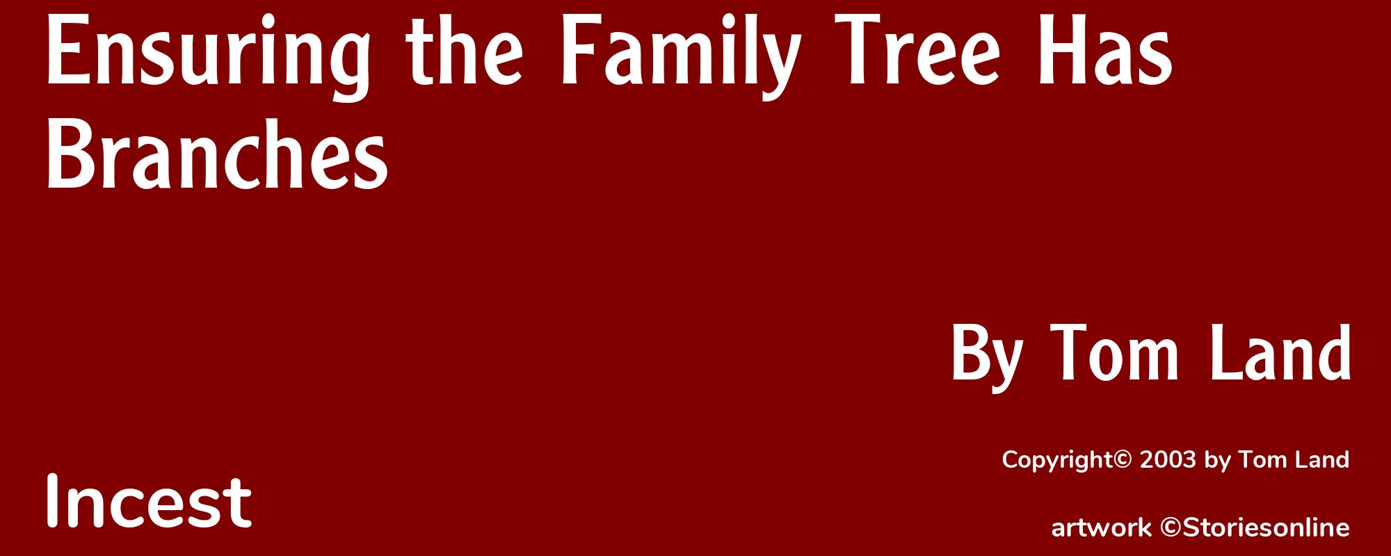 Ensuring the Family Tree Has Branches - Cover
