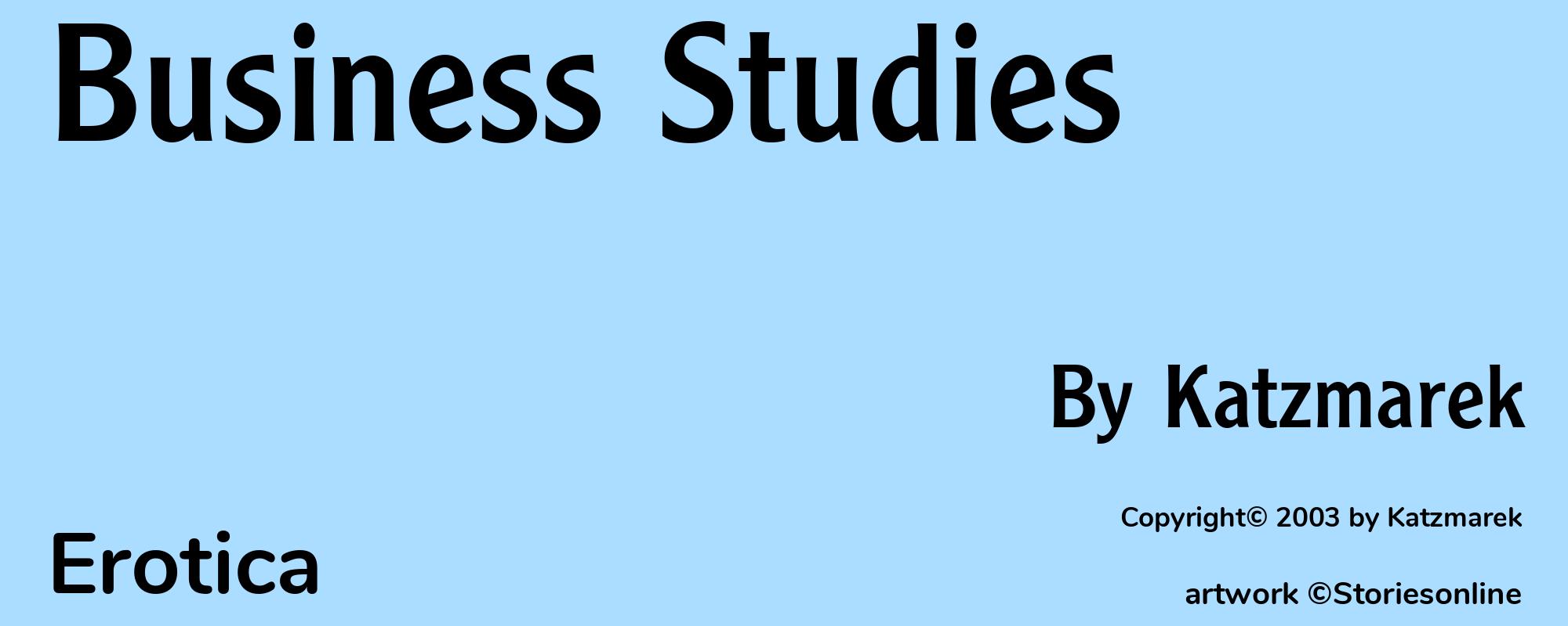 Business Studies - Cover