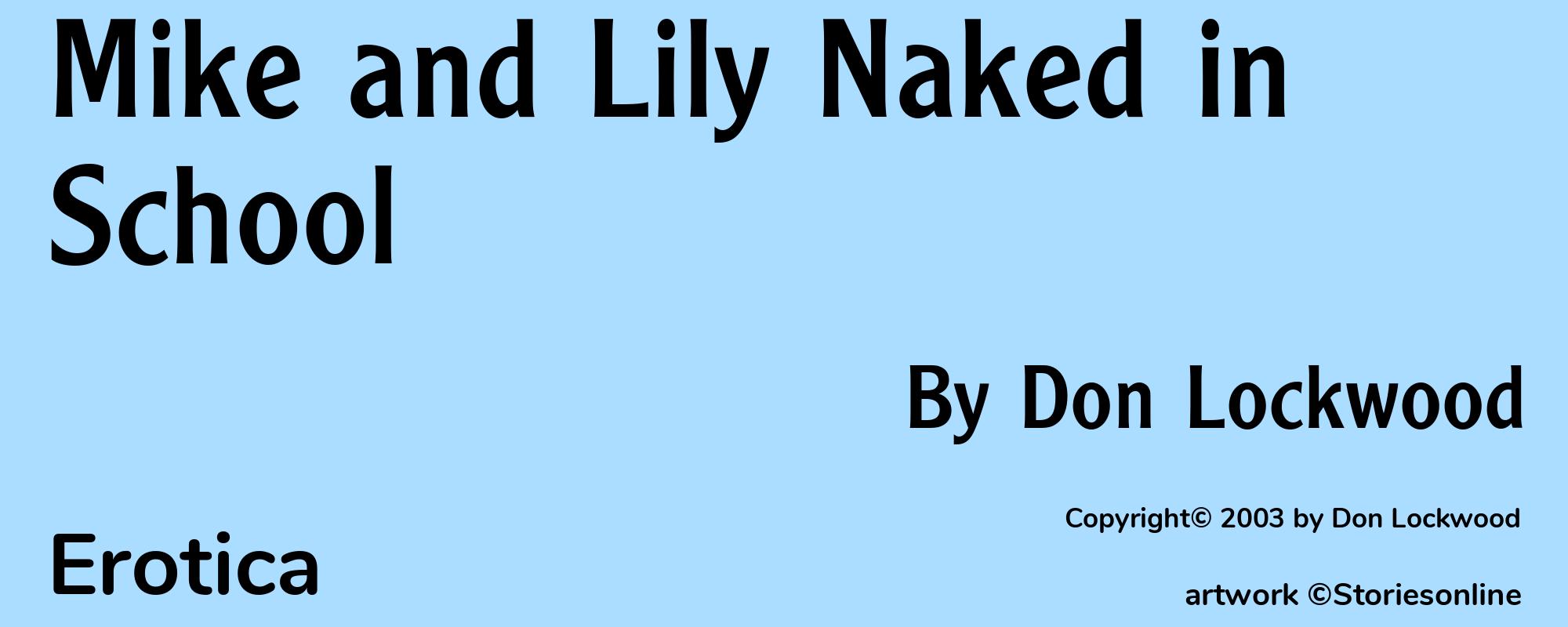 Mike and Lily Naked in School - Cover
