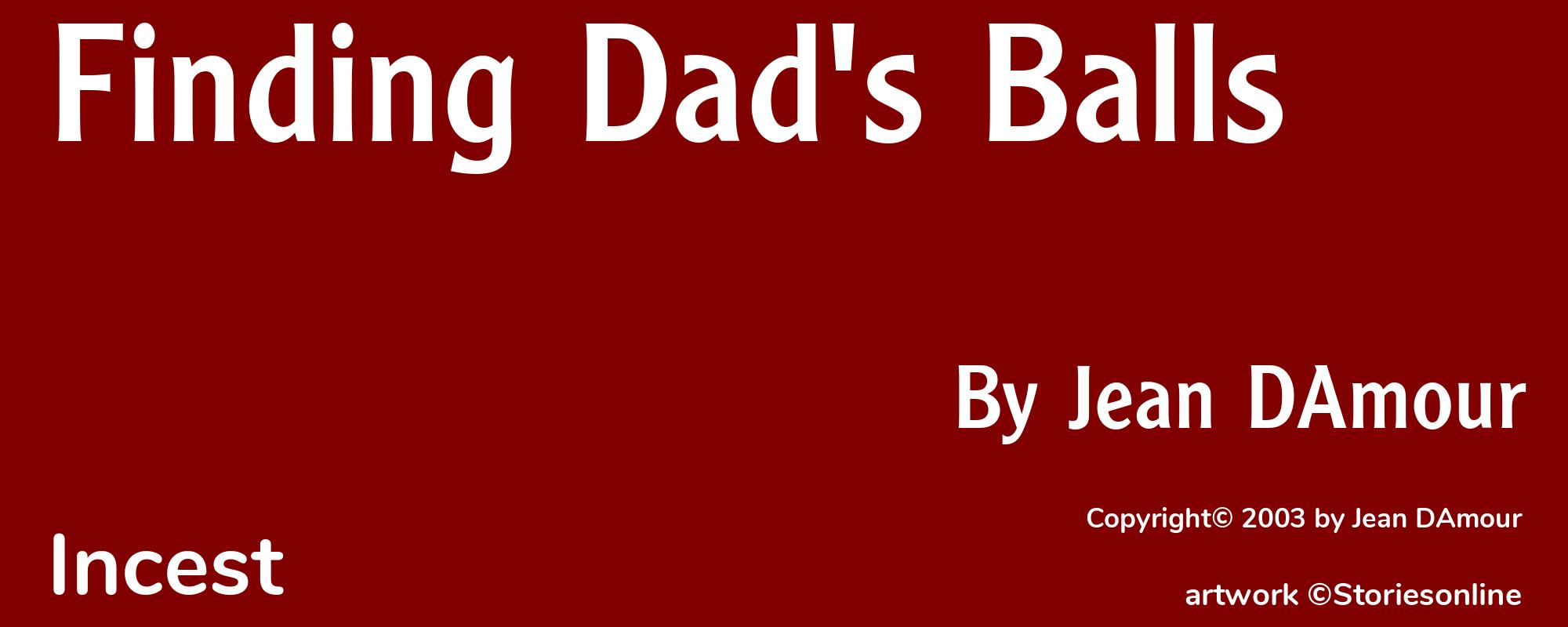 Finding Dad's Balls - Cover