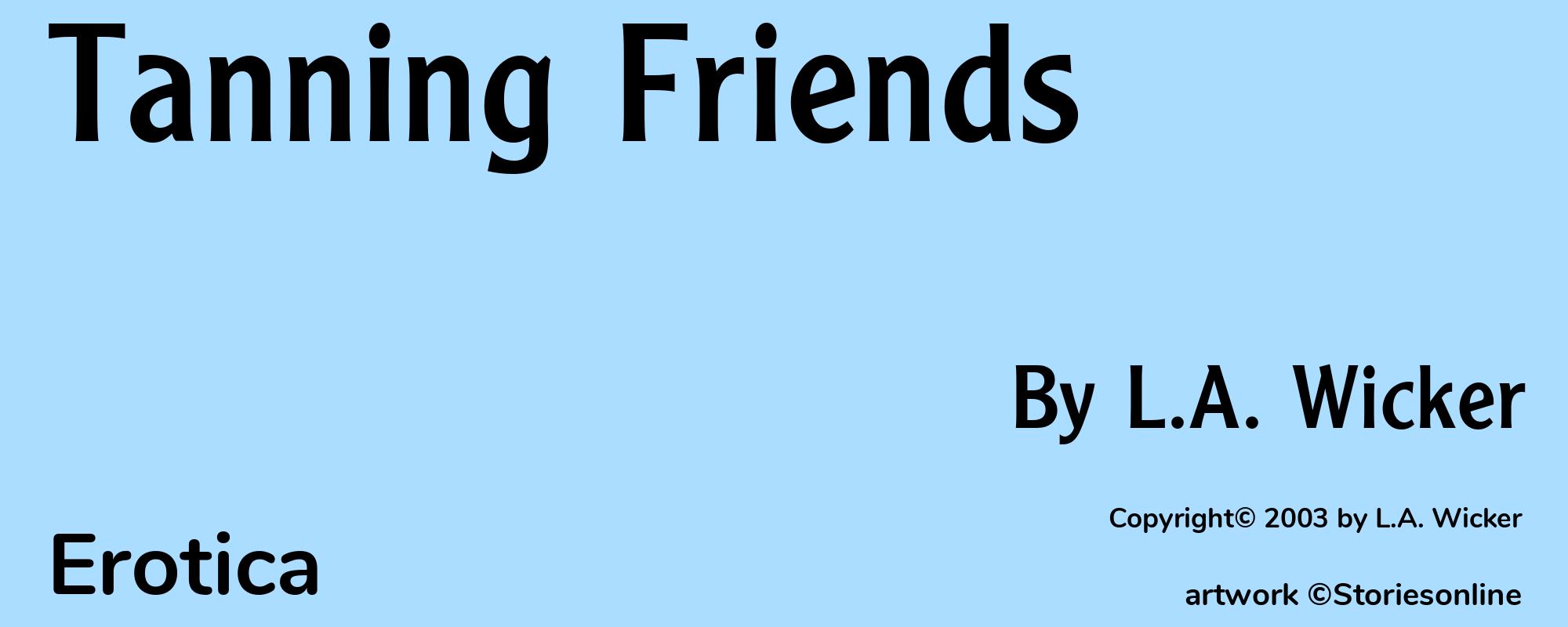 Tanning Friends - Cover