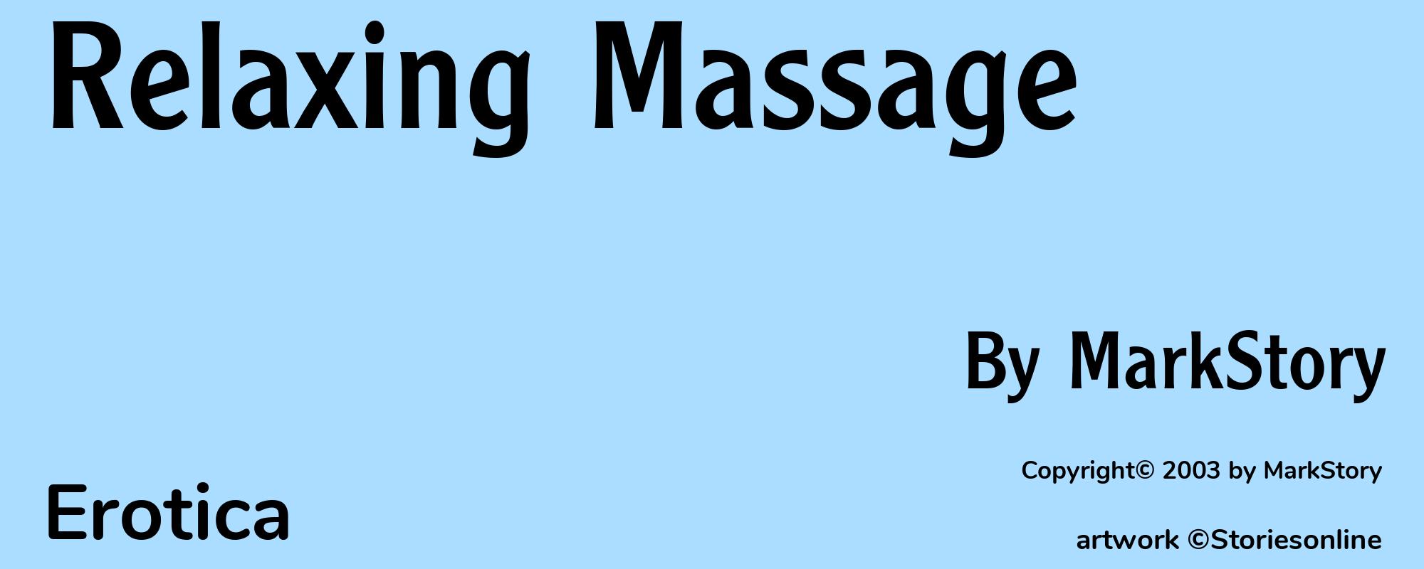 Relaxing Massage - Cover