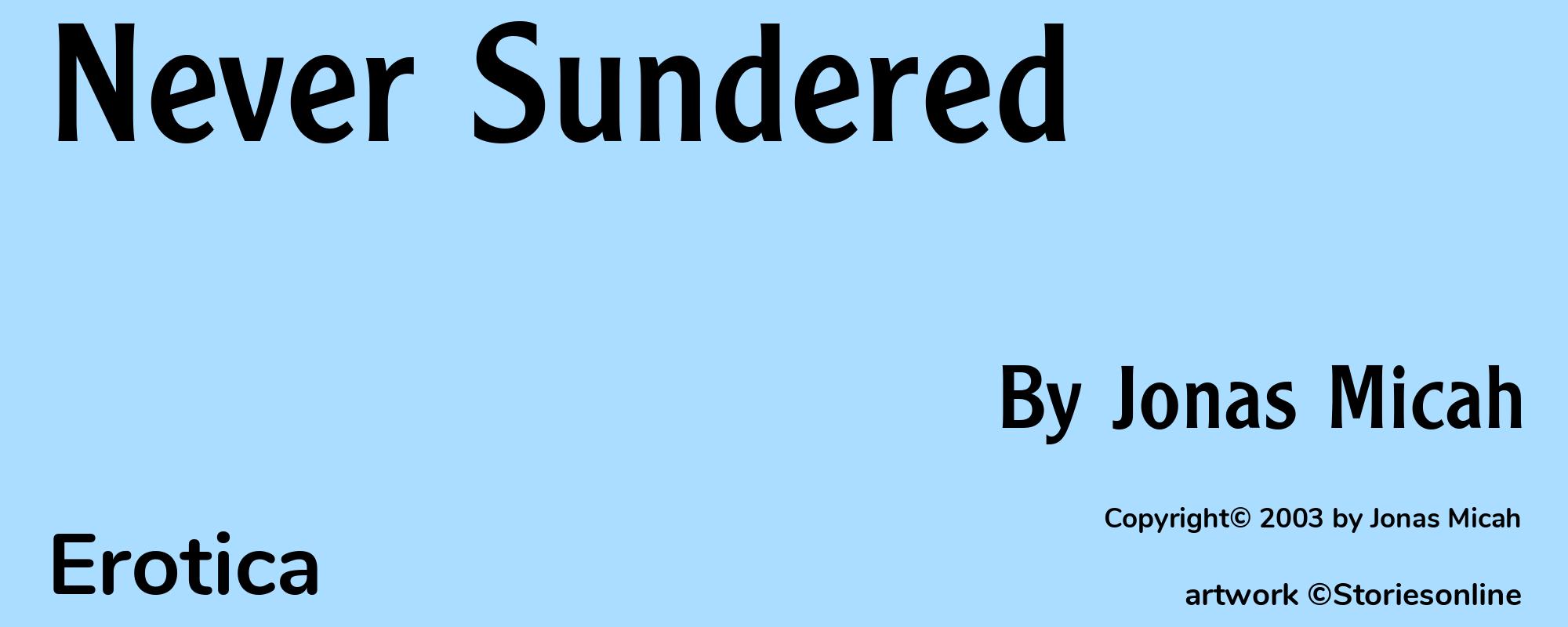 Never Sundered - Cover