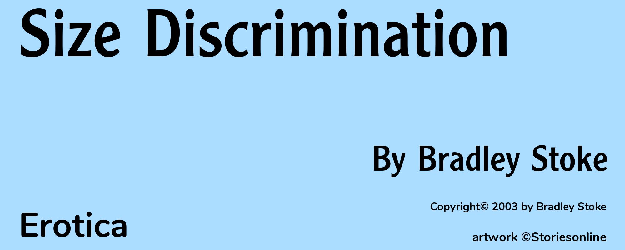 Size Discrimination - Cover