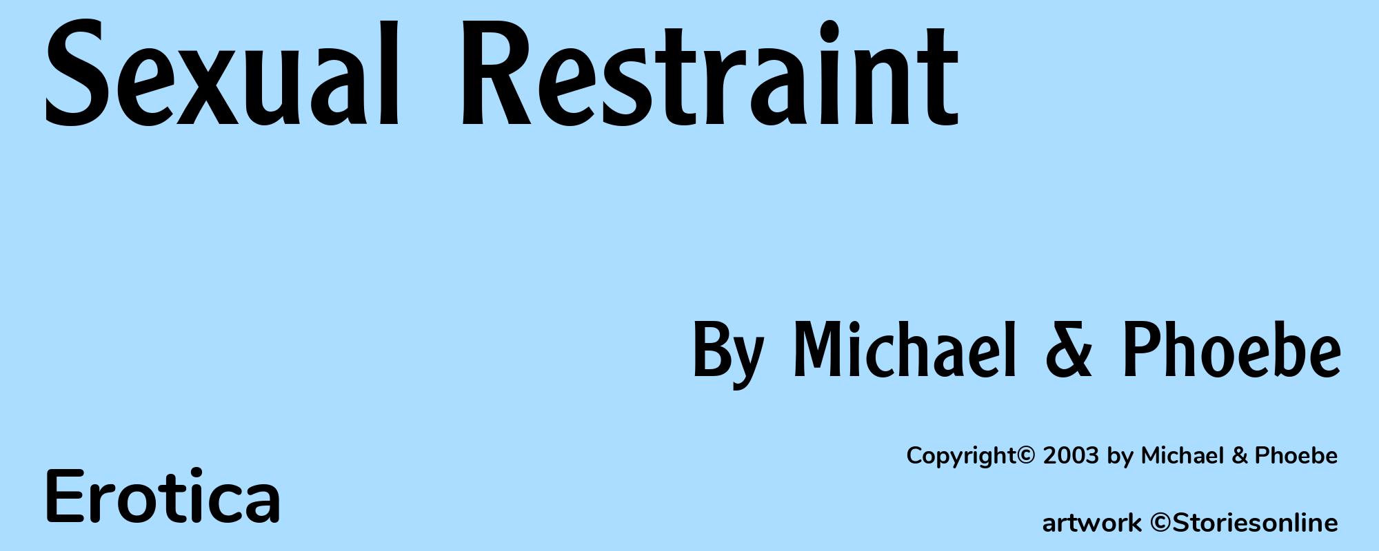 Sexual Restraint - Cover
