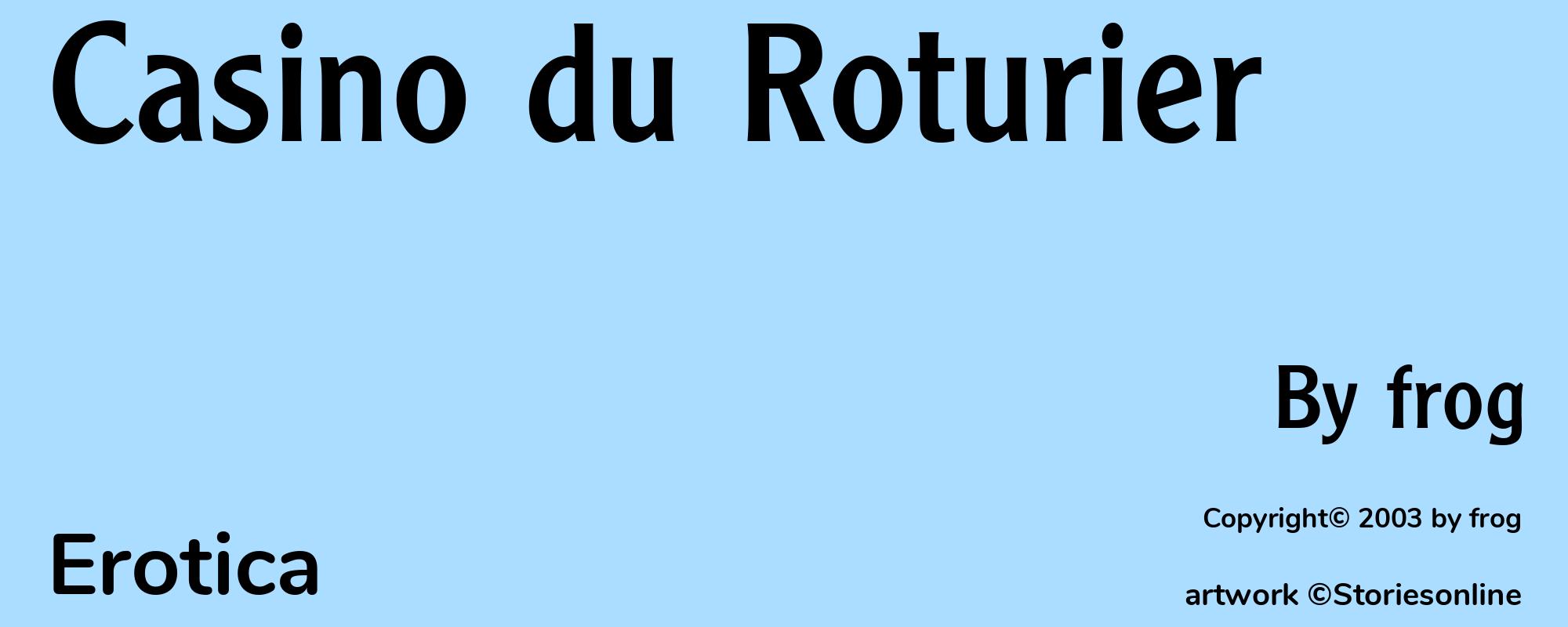 Casino du Roturier - Cover