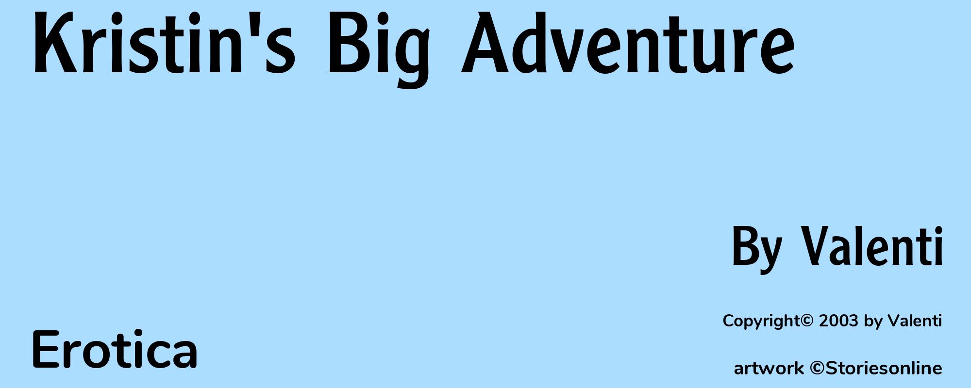 Kristin's Big Adventure - Cover