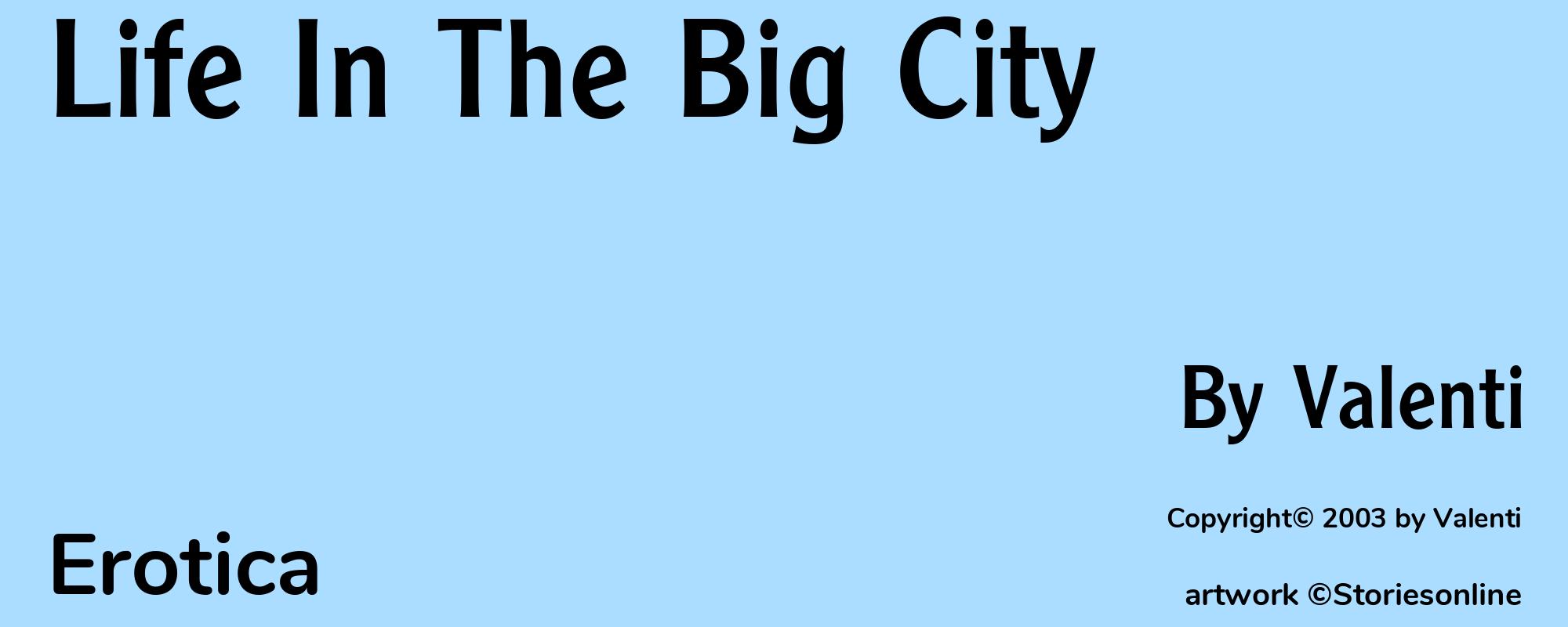 Life In The Big City - Cover