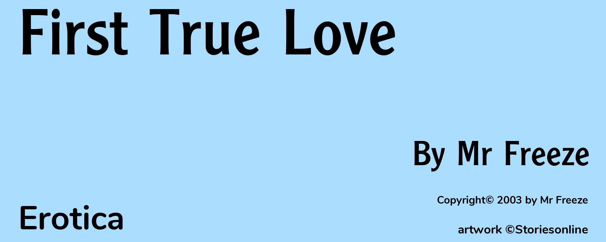 First True Love - Cover