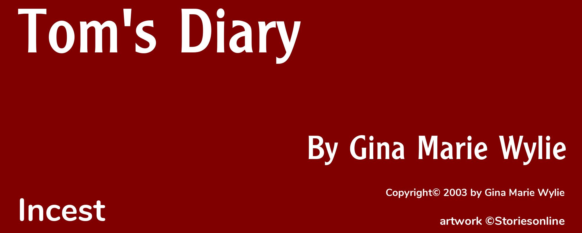 Tom's Diary - Cover