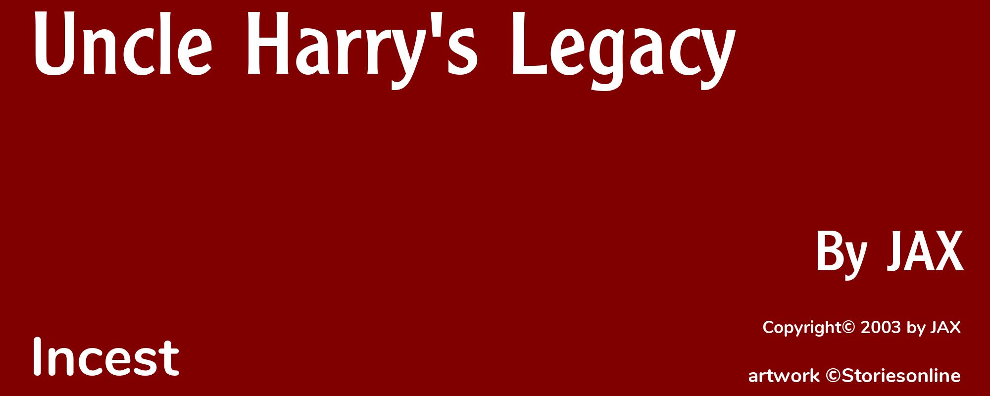 Uncle Harry's Legacy - Cover