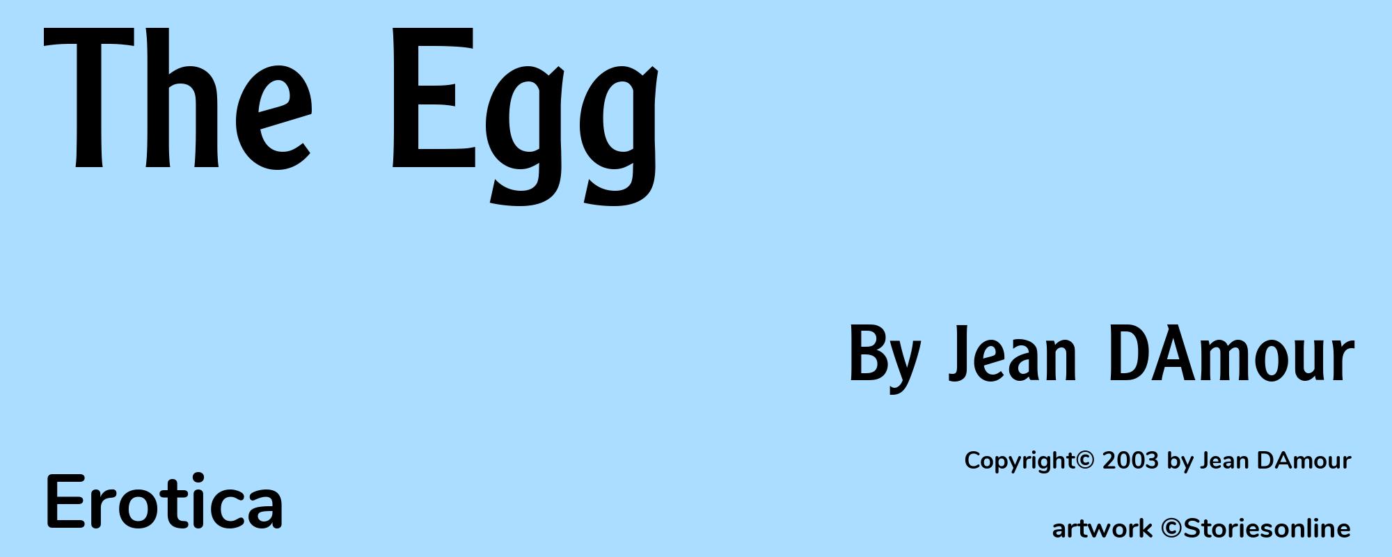 The Egg - Cover