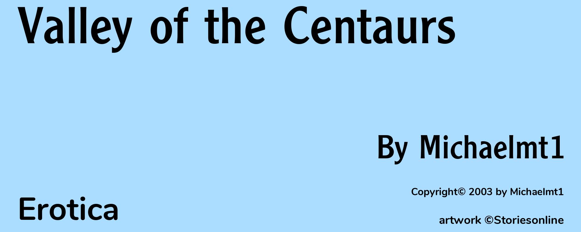 Valley of the Centaurs - Cover