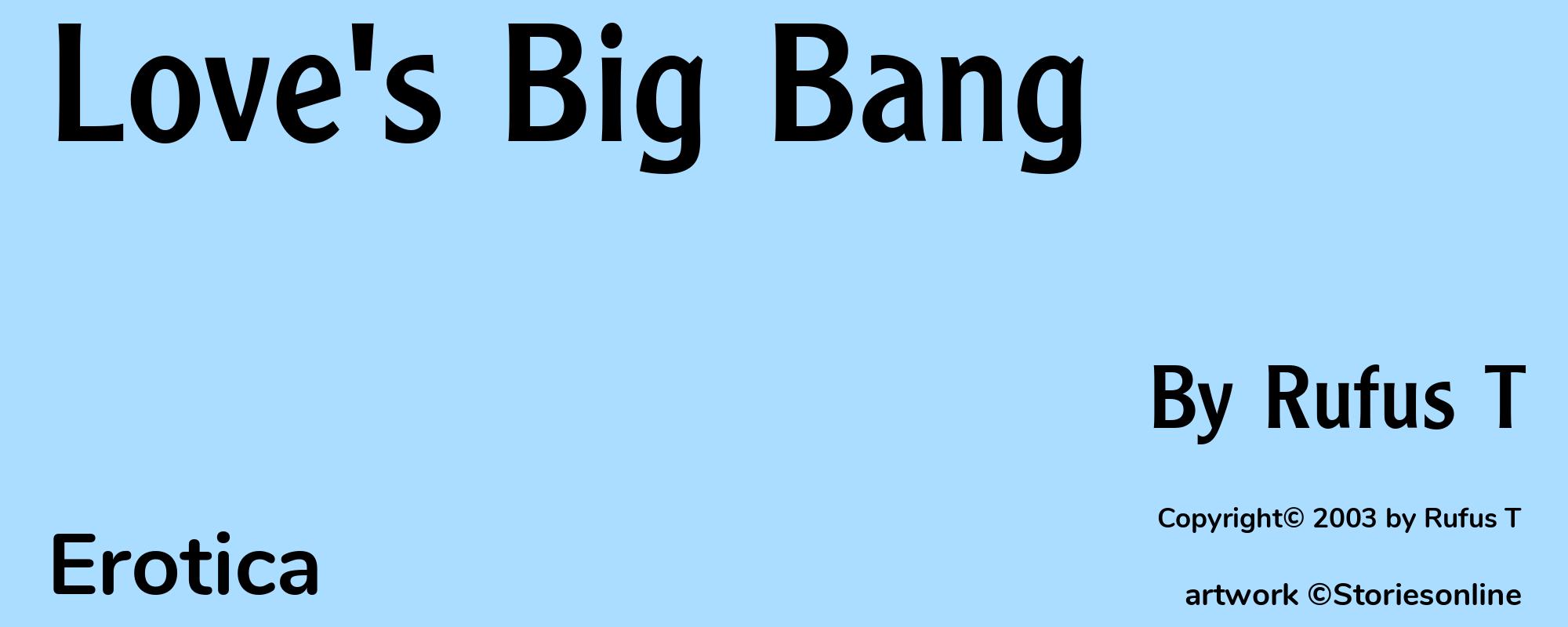 Love's Big Bang - Cover