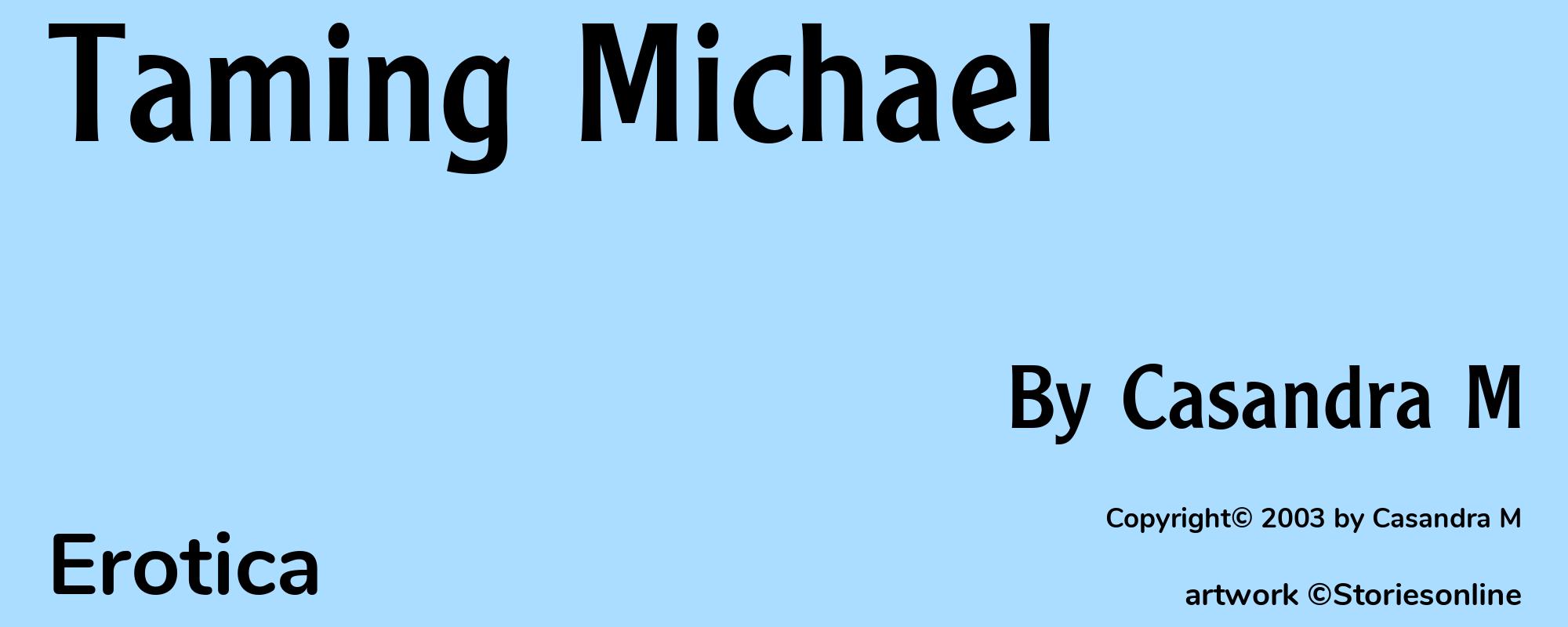 Taming Michael - Cover