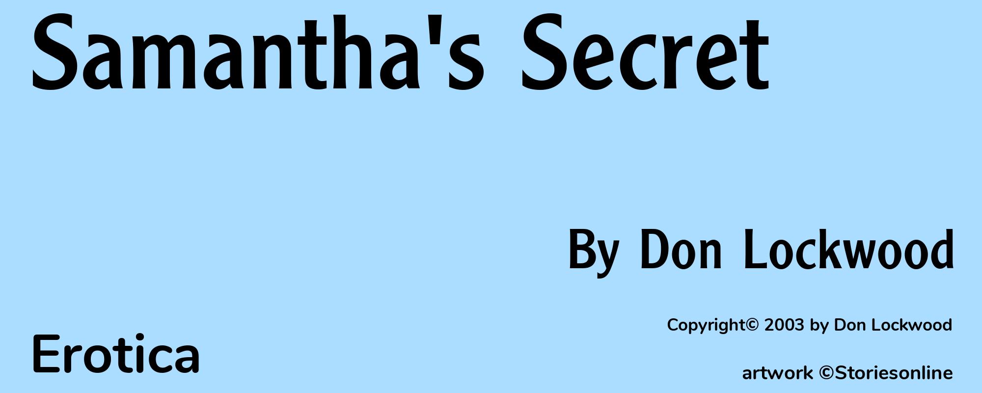 Samantha's Secret - Cover