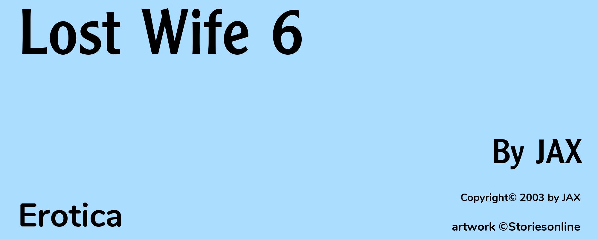 Lost Wife 6 - Cover