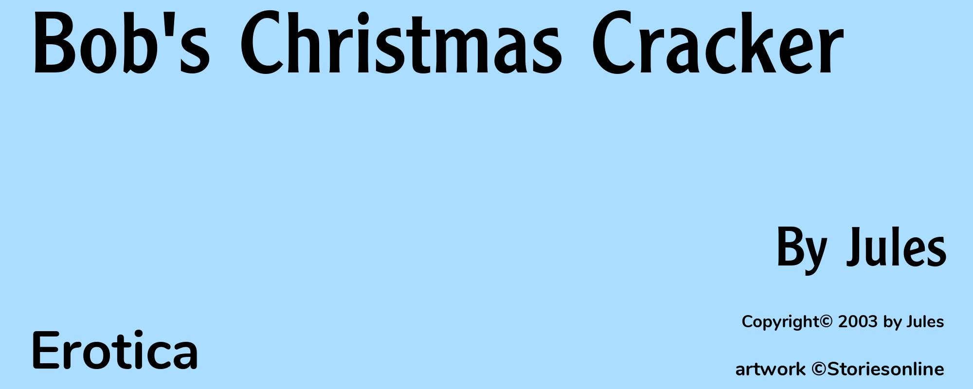 Bob's Christmas Cracker - Cover
