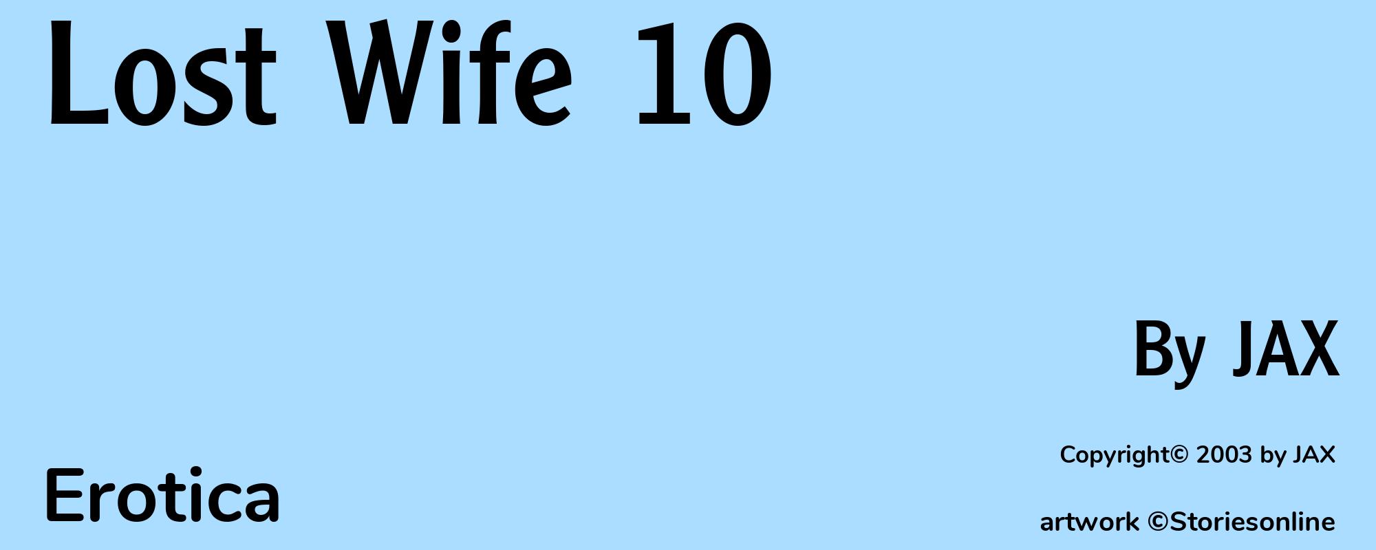 Lost Wife 10 - Cover